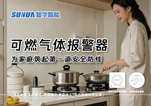 可燃气体报警器，为家庭筑起第一道安全防线！